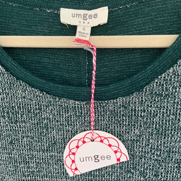 UMGEE NWT Forrest Green Knit Tunic Top/Dress Size S - Picture 3 of 6